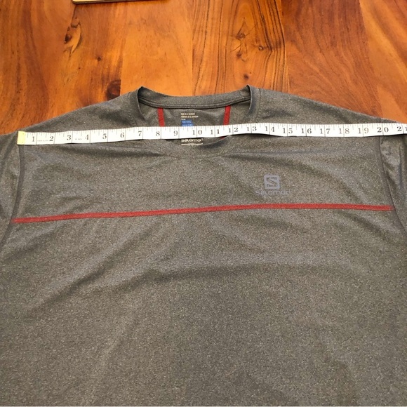 SALOMON Grey Sports Wear Short Sleeves  Men’s T Shirt Size XXL. - Picture 15 of 16